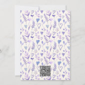 Baby in Bloom Blue Wildflower Boy Baby shower Kaart (Achterkant)