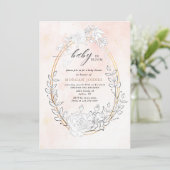 baby in bloom blush  baby shower call (Staand voorkant)