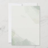 Baby in Bloom | Blush & Blauwgroen veer Floral Sho Kaart (Achterkant)