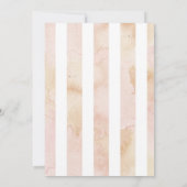 baby in bloom blush garden Baby shower Invitation (Achterkant)