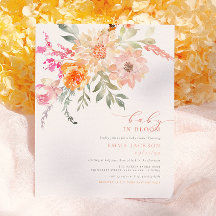Baby In Bloom | Blush Lente Bloemen Bruiloft Budge