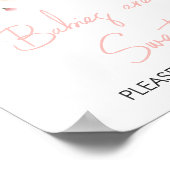 Baby in Bloom Blush Pink Bloembaby's zijn zoet Poster (Hoek)