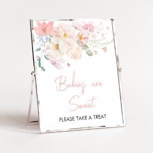 Baby in Bloom Blush Pink Bloembaby's zijn zoet Poster