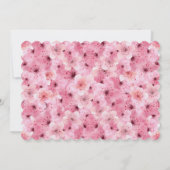 Baby in Bloom Blush Pink Flower Baby shower Kaart (Achterkant)