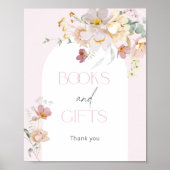 Baby in Bloom Blush roze Bloemen Boeken en Geschen Poster (Voorkant)
