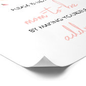 Baby in Bloom Blush Roze Bloemen Envelop Station Poster (Hoek)