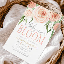 Baby In Bloom Blush Roze Bloemen Meisje Baby Showe