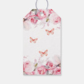 Baby in Bloom Blush Rozen Baby shower Cadeaulabel (Achterkant)