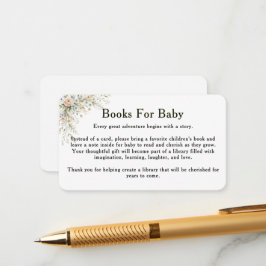 Baby In Bloom Boeken voor Baby Insteekkaart  Informatiekaartje