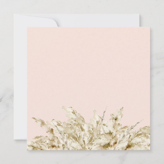 baby in bloom bohemian baby shower , uitnodiging (Achterkant)