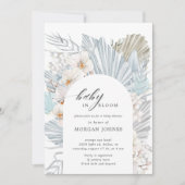 baby in bloom bohemian floral baby shower nodig (Voorkant)