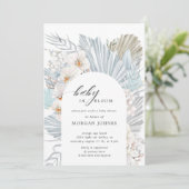 baby in bloom bohemian floral baby shower nodig (Staand voorkant)
