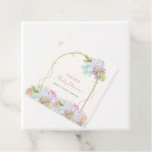 Baby in Bloom Boho Arch Cactus Baby shower Bedankjes Labels (In situ)