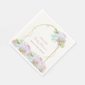 Baby in Bloom Boho Arch Cactus Baby shower Servet (Hoek)