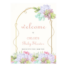 Baby in Bloom Boho Arch Cactus Baby shower Welkom