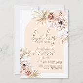 Baby in Bloom Boho Bohemian Baby shower Kaart (Voorkant)