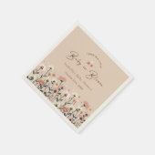 Baby in Bloom Boho Chic Floral Garden Party Douche Servet (Hoek)