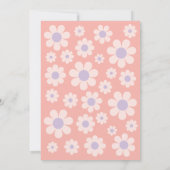 Baby in Bloom Boho Daisy Rainbow Baby shower Kaart (Achterkant)