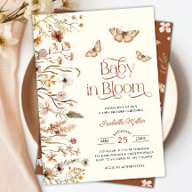 Baby in Bloom Boho Floral Baby shower