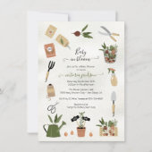 Baby in Bloom Boho Garden Baby shower Kaart (Voorkant)