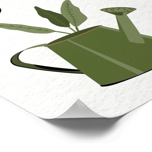 Baby in Bloom Boho Garden Baby shower Poster (Hoek)