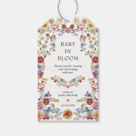 Baby in Bloom Boho Garden Flowers Baby Shower Cadeaulabel