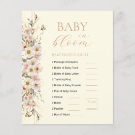 Baby in bloom boho neutraal Baby shower spel