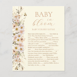 Baby in bloom boho neutraal Baby shower spel