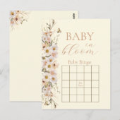 Baby in bloom boho neutraal Baby shower spel Briefkaart (Voorkant / Achterkant)