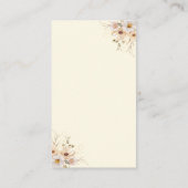 Baby in Bloom Boho Neutral Baby shower, Boeken Informatiekaartje (Achterkant)