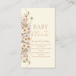 Baby in Bloom Boho Neutral Baby shower, Boeken Informatiekaartje