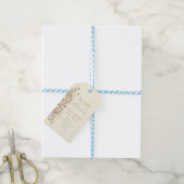 Baby in Bloom Boho Neutral Baby shower Cadeaulabel (Met Touw)