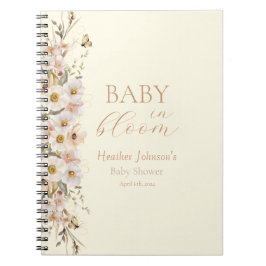 Baby in Bloom Boho Neutral Baby shower Notitieboek