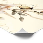 Baby in Bloom Boho Neutral Baby shower Perfect Poster (Hoek)