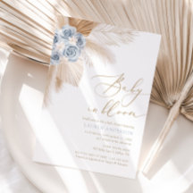 Baby in Bloom Boho Pampas Grass Boy Baby shower