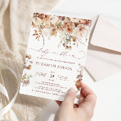 Baby in Bloom Boho Waterverf Floral Baby shower Kaart