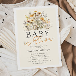 Baby In Bloom Boho Wilde Bloem Baby Borrel Kaart