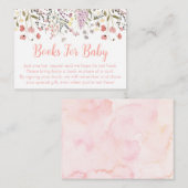Baby in Bloom Boho Wildflower Baby Boekaanvraag Informatiekaartje (Voorkant / Achterkant)
