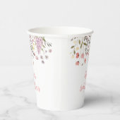 Baby in Bloom Boho Wildflower Baby shower Papieren Bekers (Rechts)