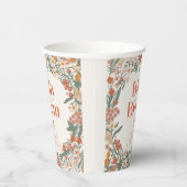 Baby in Bloom Boho Wildflower Baby Shower Papieren Bekers (Rechts)