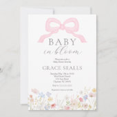 baby in Bloom boog Baby shower Uitnodiging (Voorkant)
