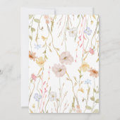 baby in Bloom boog Baby shower Uitnodiging (Achterkant)