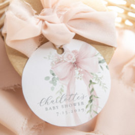 Baby in bloom Boog babyshower Bedankt Bedankjes Labels