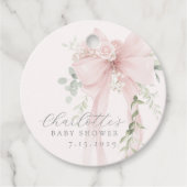 Baby in bloom Boog babyshower Bedankt Bedankjes Labels (Voorkant)