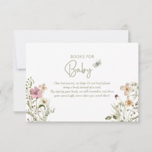 Baby in Bloom Book Request Girl Baby shower D Kaart
