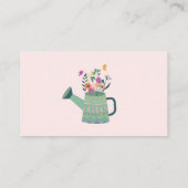 Baby in Bloom Book Request of Book for Baby Kaart Visitekaartje (Achterkant)