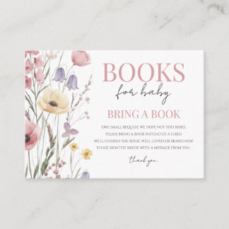 Baby in Bloom Books for Baby Wildflowers Informatiekaartje