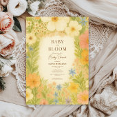 Baby in Bloom Botanical Garden Baby Shower Kaart