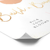 Baby in Bloom bouwt een Baby shower van Bouquet Poster (Hoek)