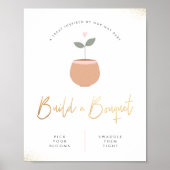Baby in Bloom bouwt een Baby shower van Bouquet Poster (Voorkant)